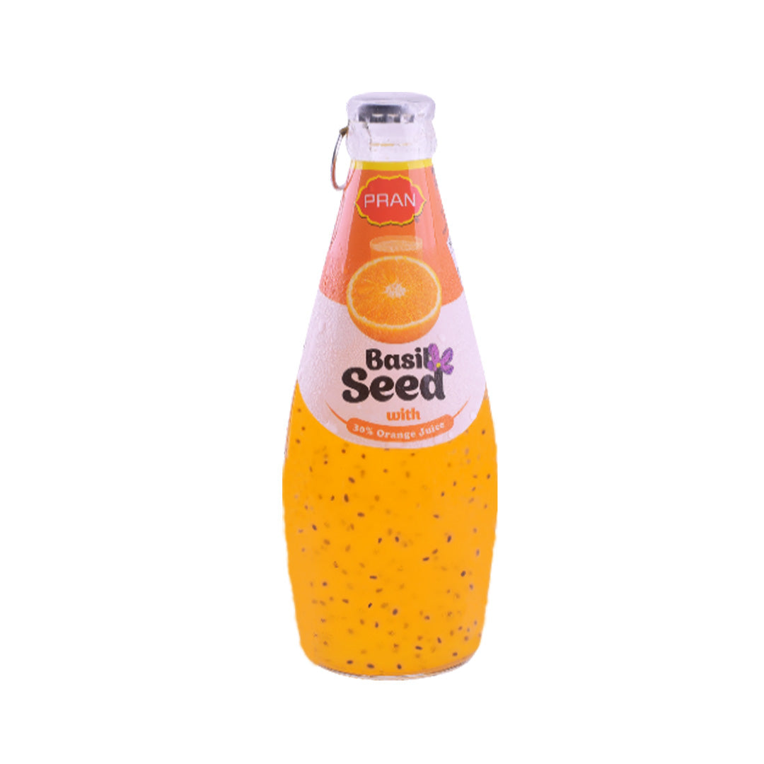 PRAN BASIL SEED JUICE ORANGE 290ML HezomXpress Online