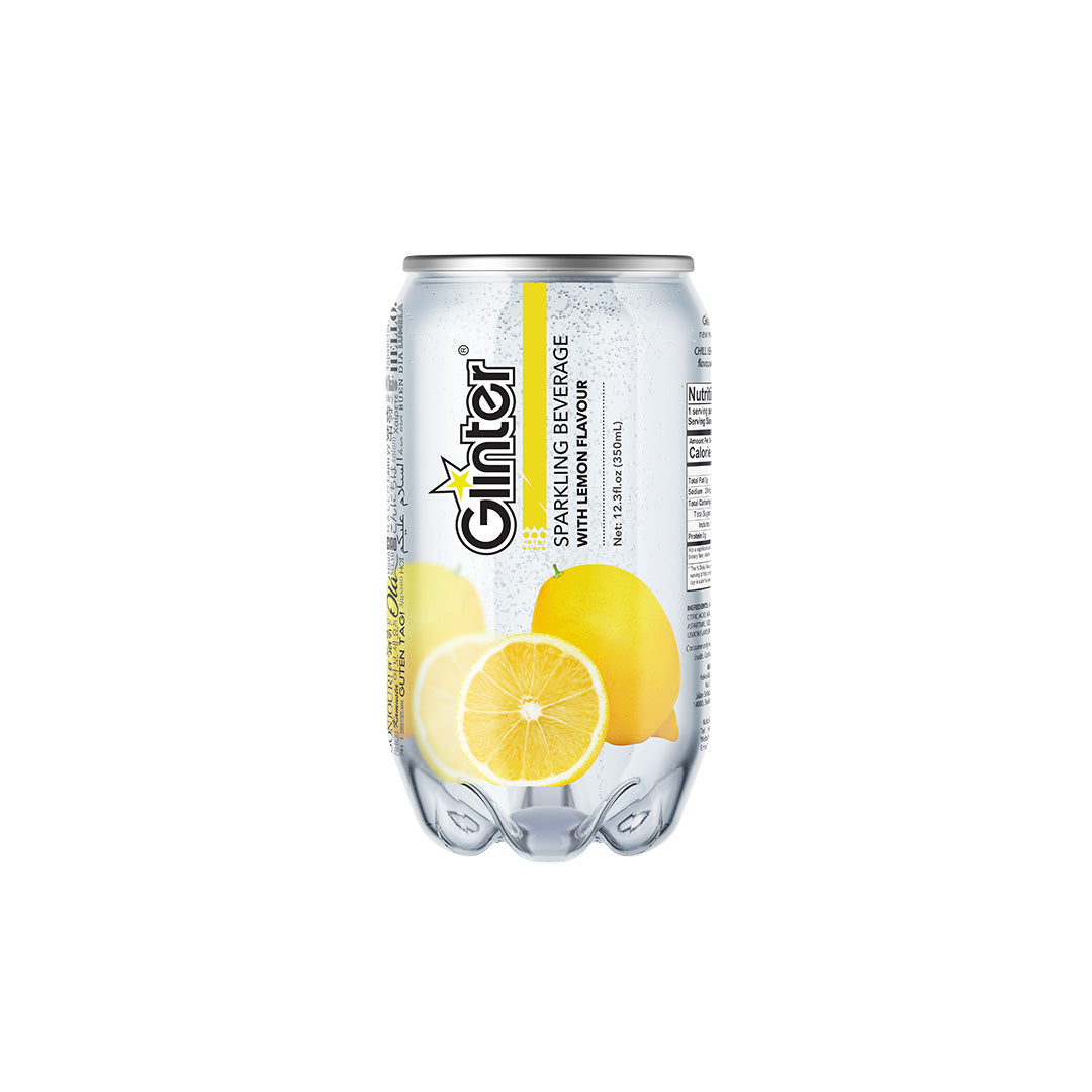 GLINTER SPARKLING LEMON CAN (350ML X 24) CARTON