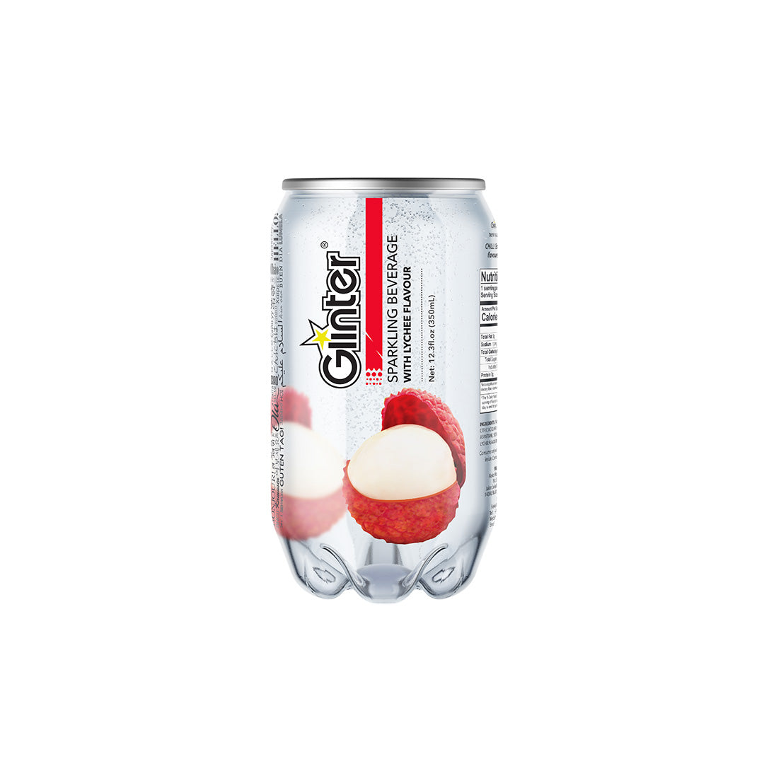 GLINTER SPARKLING LYCHEE CAN (350ML X 24) CARTON