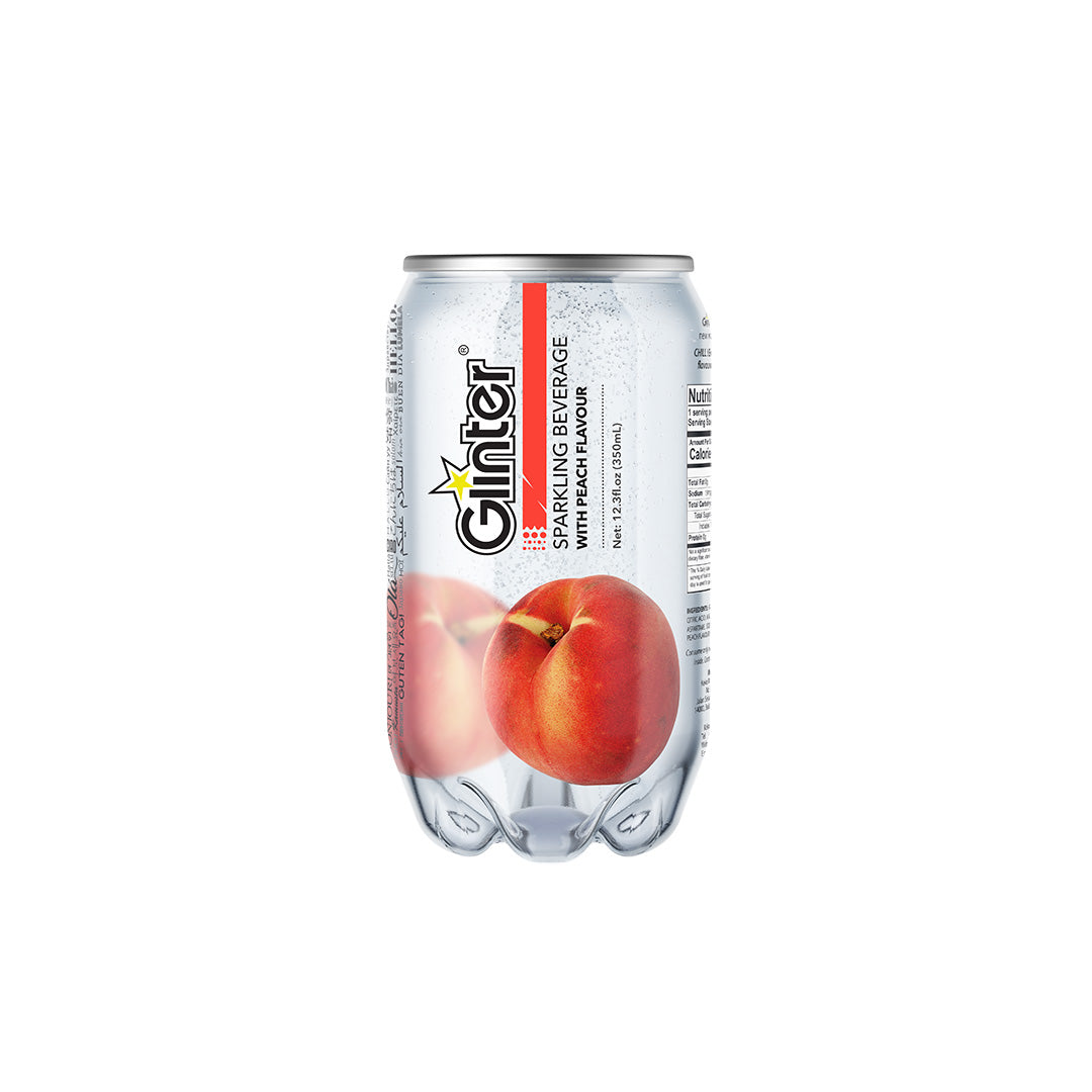 GLINTER SPARKLING PEACH CAN (350ML X 24) CARTON