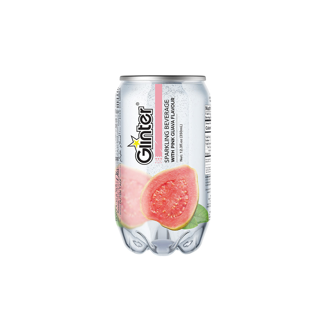 GLINTER SPARKLING PINK GUAVA CAN (350ML X 24) CARTON