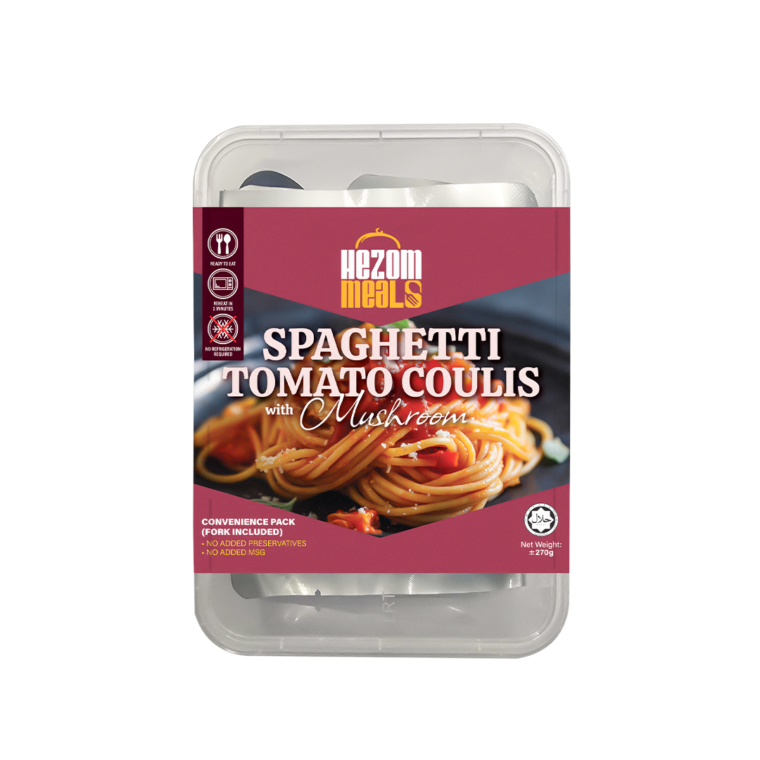 HEZOM RTE SPAGHETTI TOMATO COULIS WITH MUSHROOM (270G)