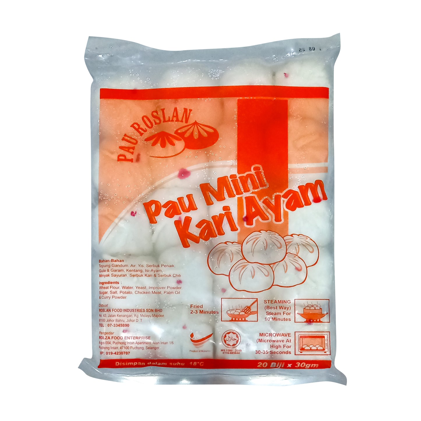 PAU ROSLAN MINI CHICKEN CURRY (20 PCS)